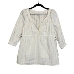 A Pea In The Pod Maternity Tunic Top White Small